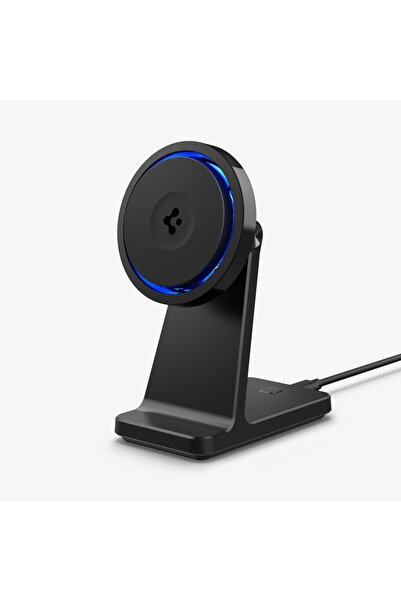 Spigen MagFit Stand Manyetik Kablosuz Şarj Cihazı / Özel Fanlı Isı Düşürücü iPhone için MagSafe - ACH07976