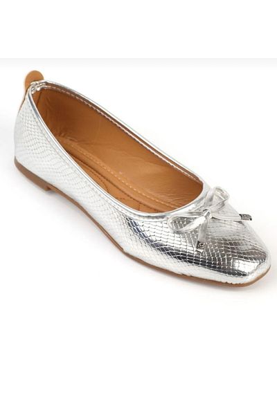 BYRAMSE Hana Trend Bow Patent Leather Women's Flats Office Shoes Home Flats