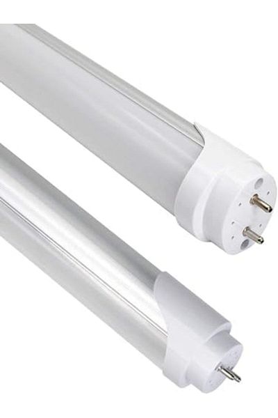 Yuwell مصباح LED T8 من YU WELL أنبوب إضاءة LED بطول 2 قدم، 900 لومن، 9 وات، تيار متردد 85-265 فولت، عبوة من 4 أنابيب إضاءة (6000 كلفن)