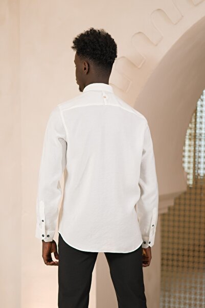 Dorss Літня сорочка з коміром на ґудзиках, тоненька, 100% модал, slimfit