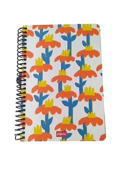 Colornote Papirüs Papyrus Flower Spiral Hard Cover 16X23 100 Sheets Lined