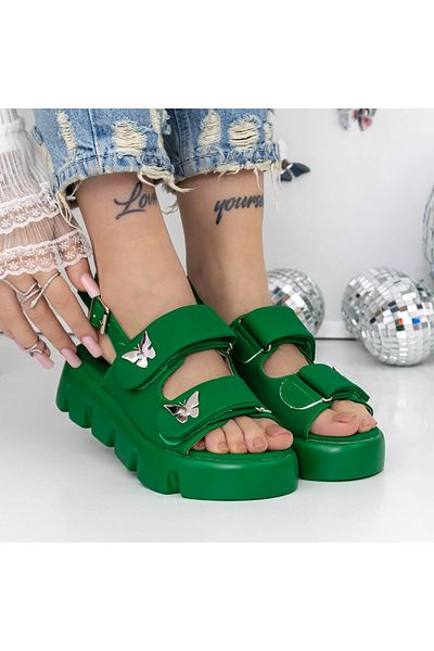 mei Sandale Dama cu Platforma 3HXS61 Verde | Mei