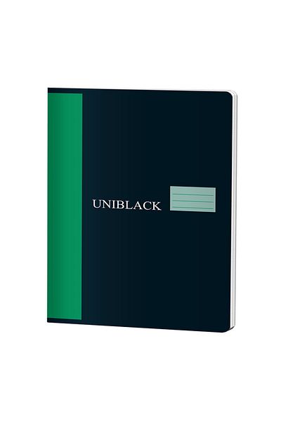 PIGNA Uniblack A4 Notebook, 60 Ruled Sheets, 70gsm Paper, Green Polypropylene Cover