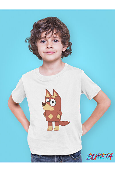 Bumeta Bluey Cute Dog Brothers Rusty Kids T-Shirt T-Shirt