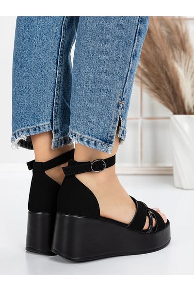 mei Sandale Dama cu Platforma 5SY8 Negru | Mei