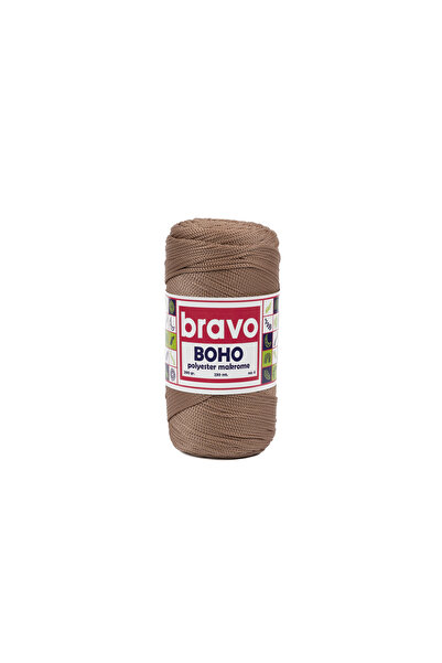 Bravo Νήματα μακραμέ από πολυεστέρα Boho 2 mm 200 gr 230 μέτρα Νο: 4 (Κωδικός χρώματος: 39)