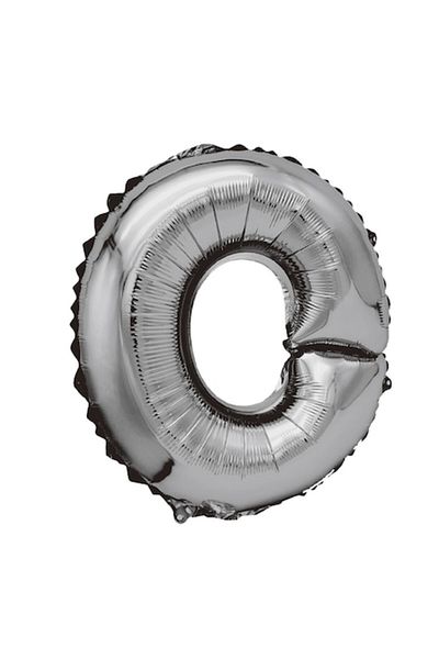 Balon Metallic Foil Balloon, Mirific Party, Letter O, 80 cm, Silver