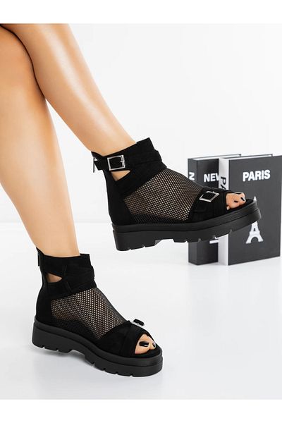 mei Sandale Dama cu Platforma 5HXS5 Negru | Mei