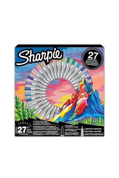 Sharpie Fine Round Tip Permanent Marker Set of 27 - Mountain / 2205231