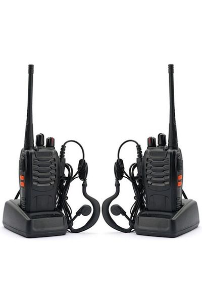 BAOFENG Set zwei tragbare Funkgeräte Baofeng BF-888S, programmiert in 16 PMR-Kanälen