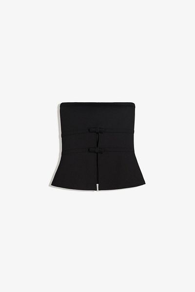 Bershka Bandeau top with bows