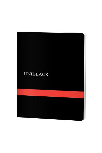 PIGNA Uniblack A4 Notebook, 60 Ruled Sheets, 70gsm Paper, Red Polypropylene Cover