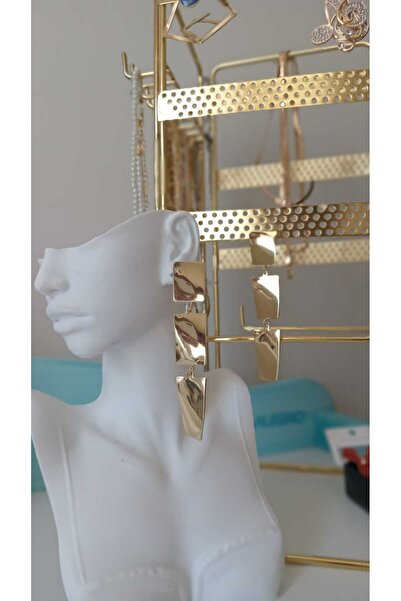 DEROSA JEWELRY&TEXTILES ZARA MODEL SALLANTILI ÇELİK KÜPE