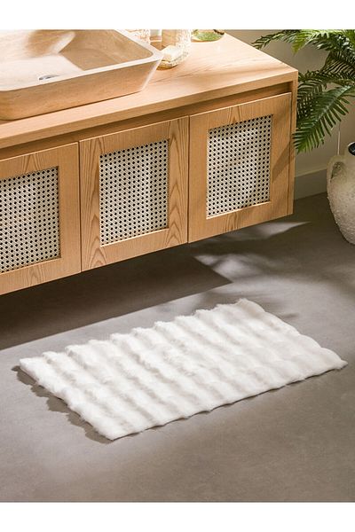 LC Waikiki Ecru Plush Bath Mat 50X80 cm
