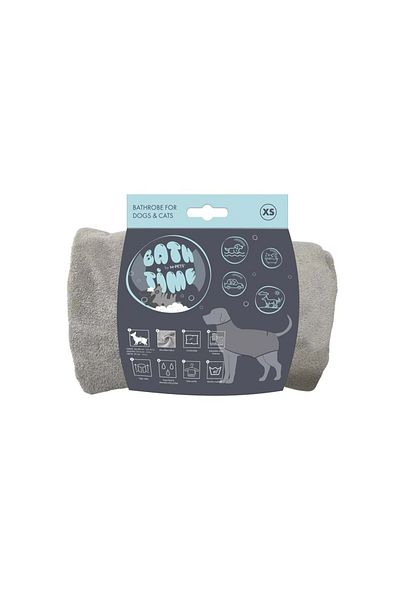 M-PETS Bath Time Bathrobe for Dogs (XS)