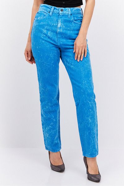 Levi's Women Regular Fit Tie Dye Print Non Stretchable Jeans, Blue