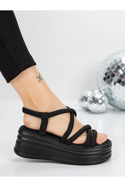 mei Sandale Dama cu Platforma 5H26 Negru | Mei