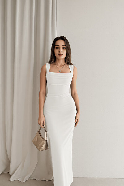 candybia Kadın Maxi Elbise - Beyaz