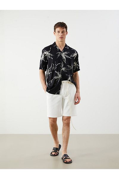 LC Waikiki Black Standard Fit Men's Shorts