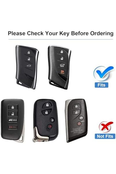 Generic T-carbon Glass Fiber Key Fob Cover fits for Lexus Key Fob Protector Fits for Lexus UX200 UX 250h LS5