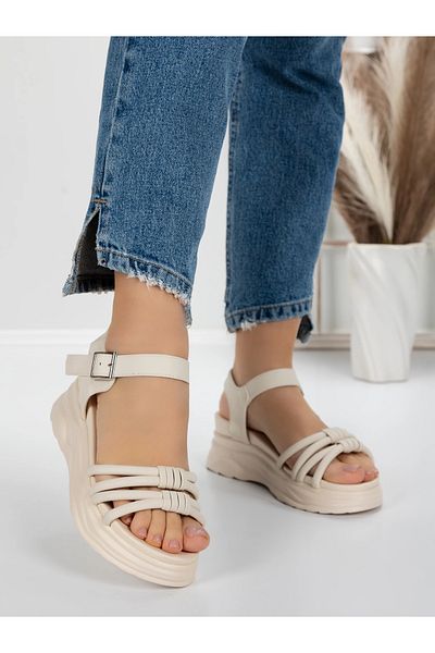 mei Sandale Dama cu Platforma 3H18 Bej | Mei