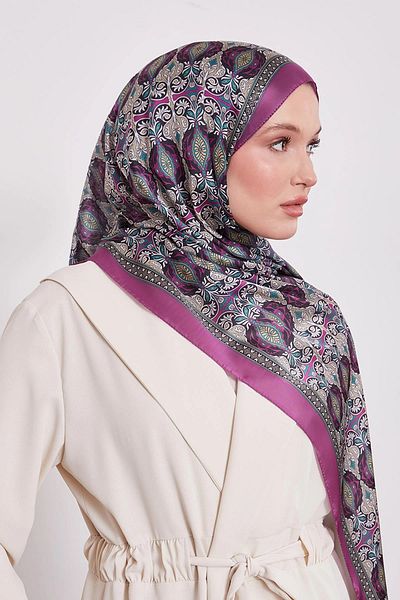 Levidor Reflection Pattern Indian Silk Shawl