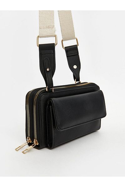 LC Waikiki Black Adjustable Strap Women's Shoulder Bag