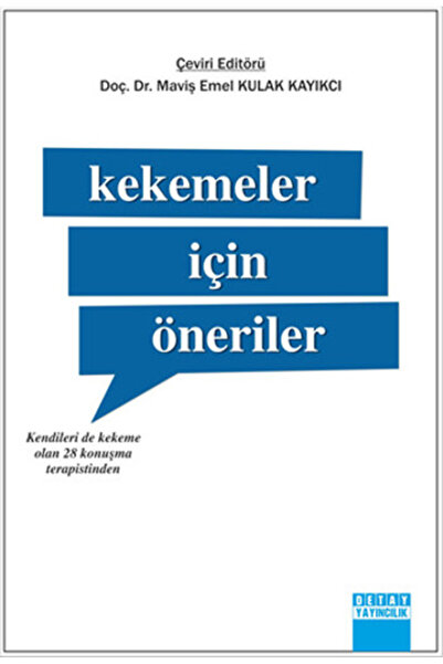 Detay Yayıncılık Kekemeler İçin Öneriler