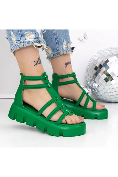 mei Sandale Dama cu Platforma 3HXS70 Verde | Mei