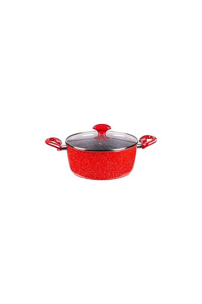 Bohmann Cratita 2.6 litri Bohmann rosie marmorata interior si exterior din aluminiu forjat, 24x10cm, Inducti