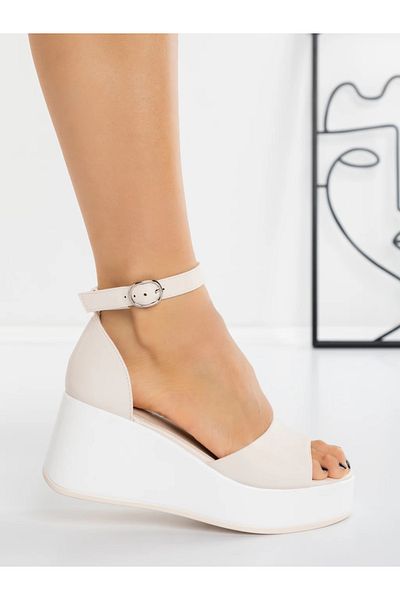 mei Sandale Dama cu Platforma 5SY17 Bej | Mei