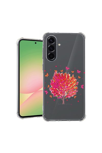 bestcase ® Carcasă antișoc pentru Samsung Galaxy S24 FE, Copac cu fluturi, 1828623 AS 1846