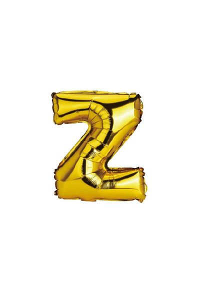 OEM Metallic foil balloon, gold, 40 cm, letter Z