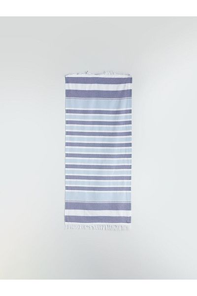 LC Waikiki Blue Stripe Patterned Men's Peshtamal Towel