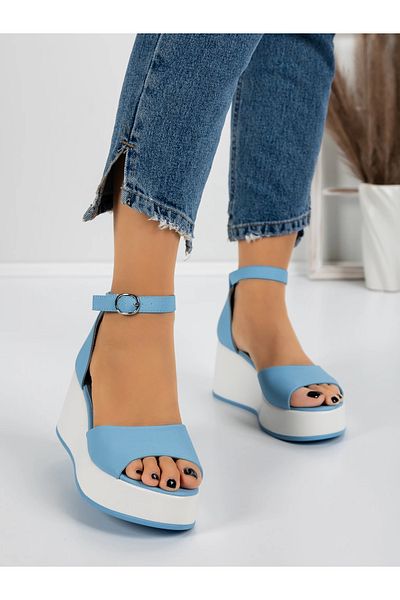 mei Sandale Dama cu Platforma 5SY17 Albastru | Mei