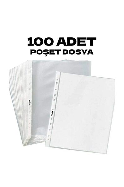 Ledarmy 100Pcs Bag File Transparent A4 Plastic Office Organize Arrangement Stationery Archive Business Bureau Layout Document