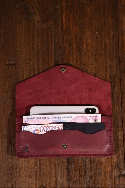 Derimoda Genuine Leather Handmade Long Wallet – Stylish and Durable for Women & Men