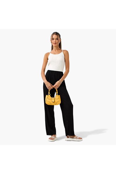 2Xtremz Embellished Crop Top with Spaghetti Straps