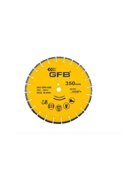 GFB Beton Kesme Testere Lazer Kaynaklı 300 mm
