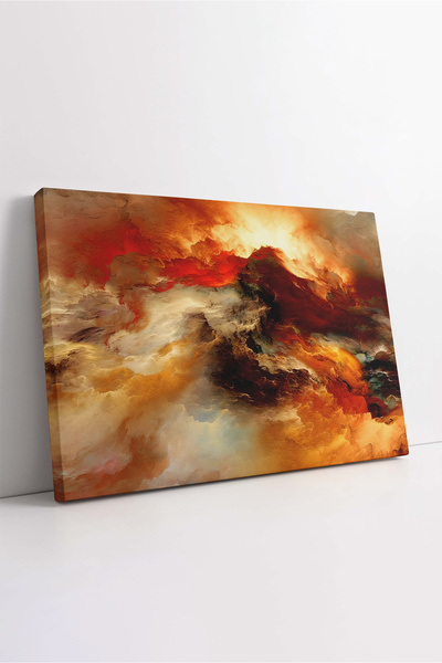 KOSS Dijital Tablou pe pânză cu model de fum abstract, pictură cu model abstract, pictură decorativă colorată, calitate premium, pictură HD