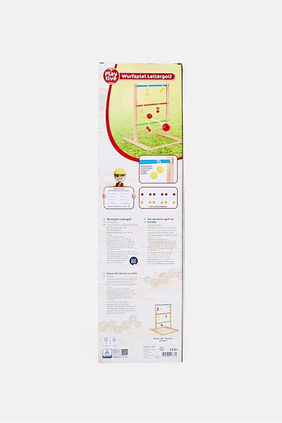 Playtive Junior Wooden Throwing Ladder Golf Game, Multicolor