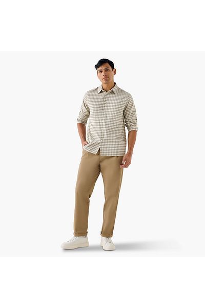 Iconic Regular Fit Checked Shirt with Collar