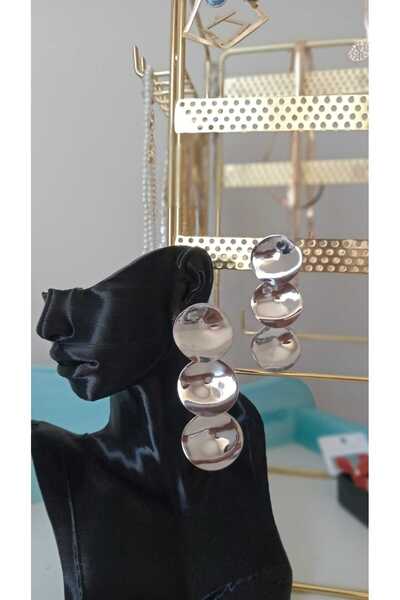 DEROSA JEWELRY&TEXTILES ZARA MODEL MODA ÇELİK KÜPE