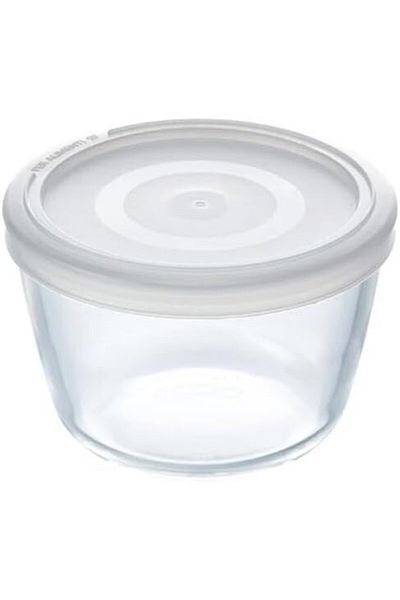 Pyrex Pyrex Cook & Freeze Round Dish with Plastic Lid 1.1L – Versatile Borosilicate Glass