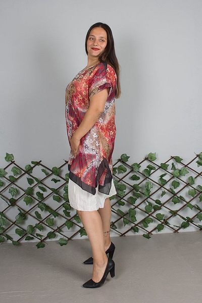 Truva XXL Cheesecloth Authentic Plus Size Dress – Summer and Comfortable Model