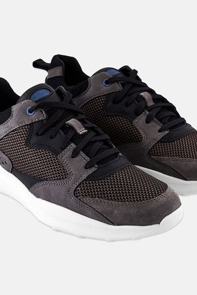 Geox Men U Adacter A Lace Up Casual Shoes, Dark Grey