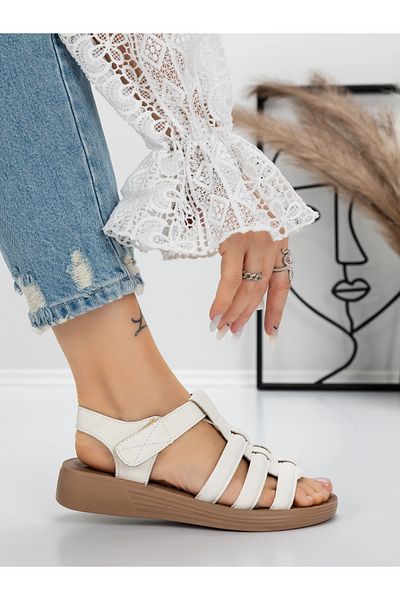 mei Women's Sandals with Low Sole 5XJ53 White | Mei