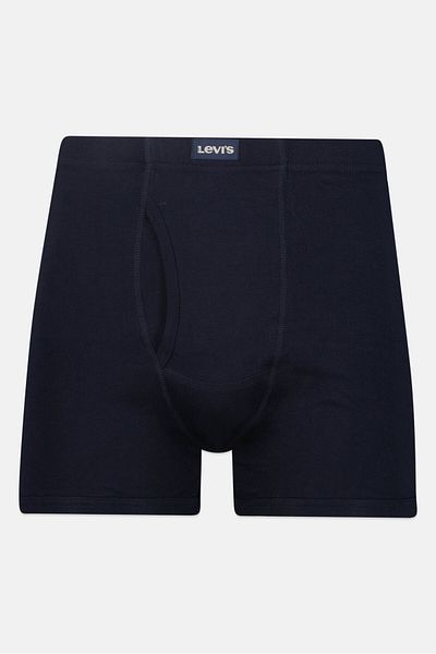 Levi's شورت رجالي بشعار العلامة التجارية، قطعة واحدة، أزرق داكن