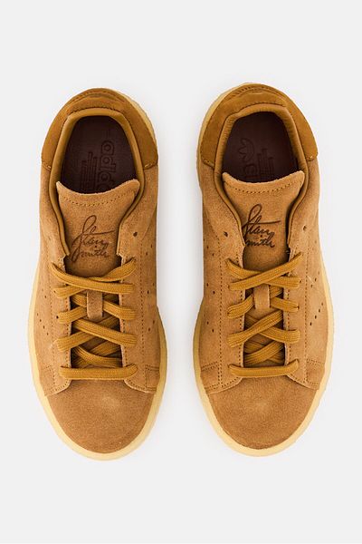 adidas Kids Boy Stan Smith Crepe Lace Up Outdoor Shoes, Brown