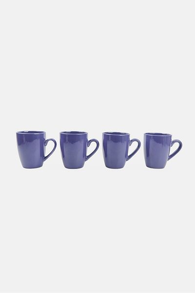 Maser 4 Pieces Coffee Cup 420 ml, Blue